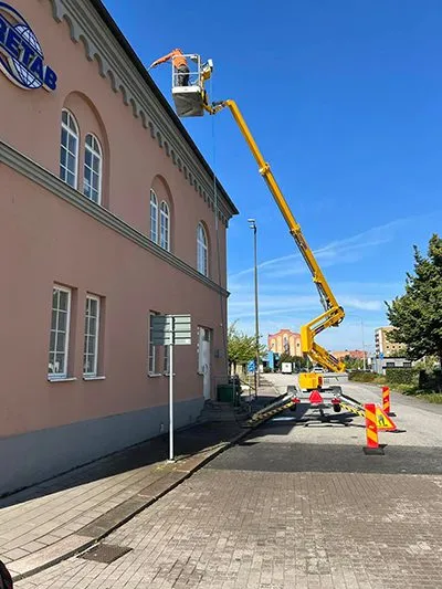 Taktvätt i Trelleborg